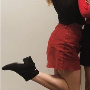 Red Pacsun miniskirt
